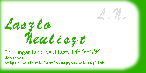 laszlo neuliszt business card